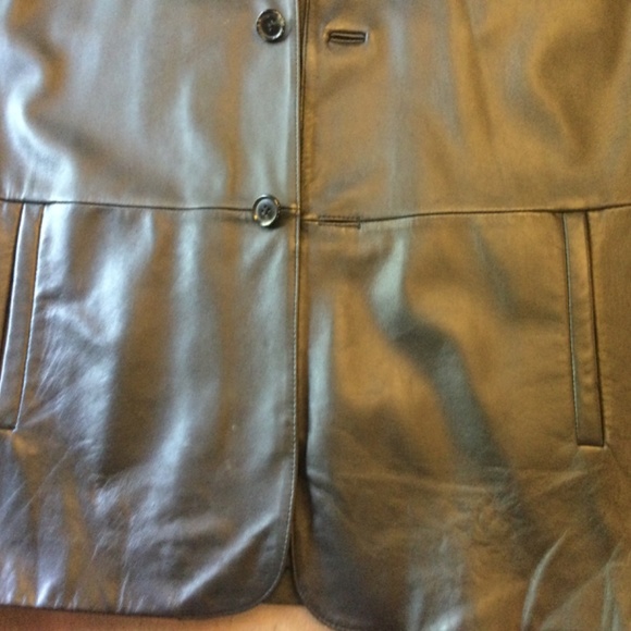L Tall Bachrach Leather Jacket - Picture 10 of 11